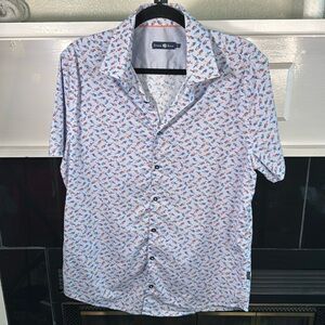 Stone Rose short sleeve button-down